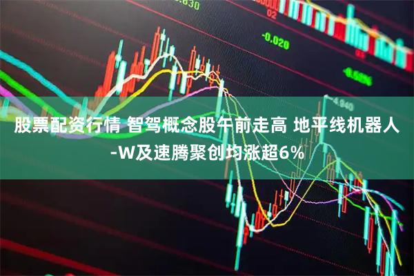 股票配资行情 智驾概念股午前走高 地平线机器人-W及速腾聚创均涨超6%
